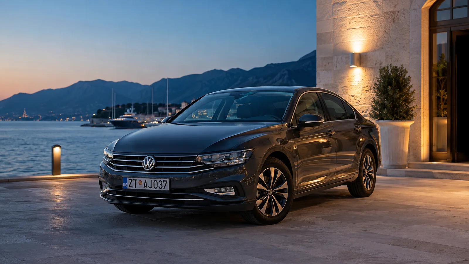Volkswagen Passat za transfere uz more u sumrak