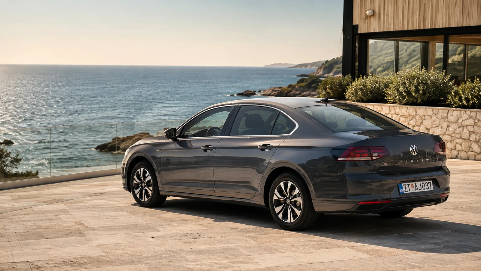 Volkswagen Passat za transfere iznad mora, pogled sa strane
